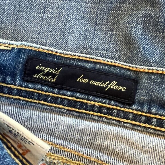 Citizens of Humanity Size 29 Ingrid Stretch Jeans Low Waist Flare - Picture 5 of 9